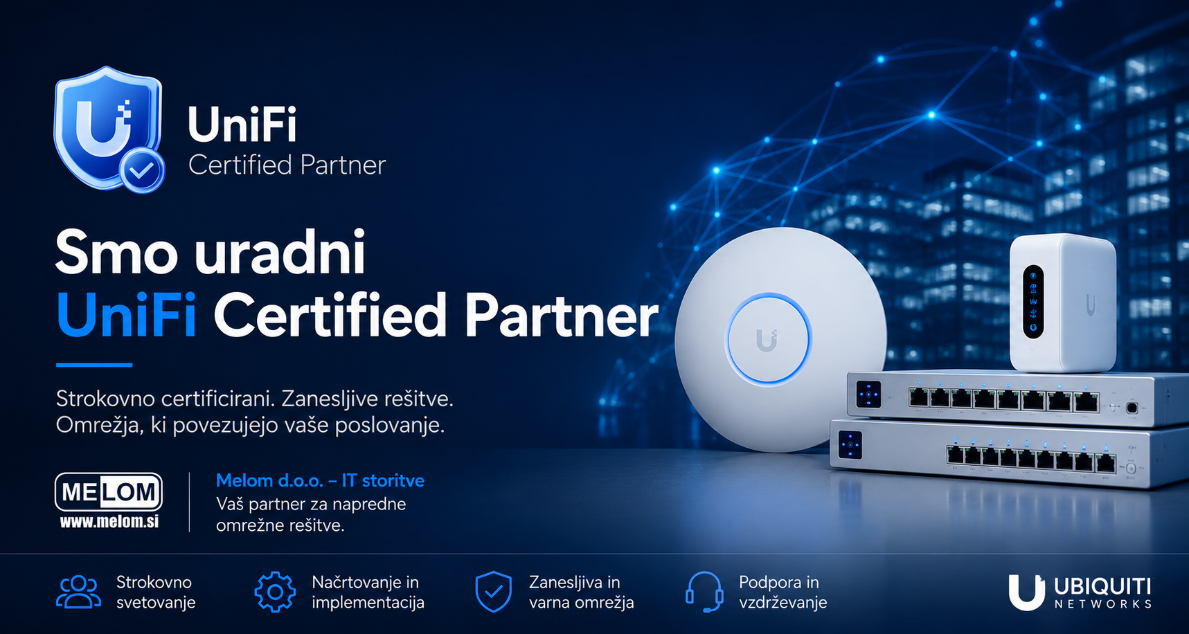 Melom postal uradni UniFi partner